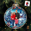 Personalized Photo Acrylic Ornament – Christmas Gift For Family – Love Begins at Home
