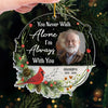 Personalized Photo Acrylic Ornament - Christmas, Sympathy Gift For Family - You Never Walk Alone
