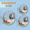 Personalized Photo Acrylic Ornament - Christmas, Sympathy Gift For Family - You Never Walk Alone