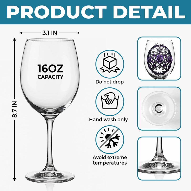 Personalized Stemmed Wine Glass – Halloween  Gift For Women, Sister, Bestie, Best Friend – Witch Vibes Only This Halloween