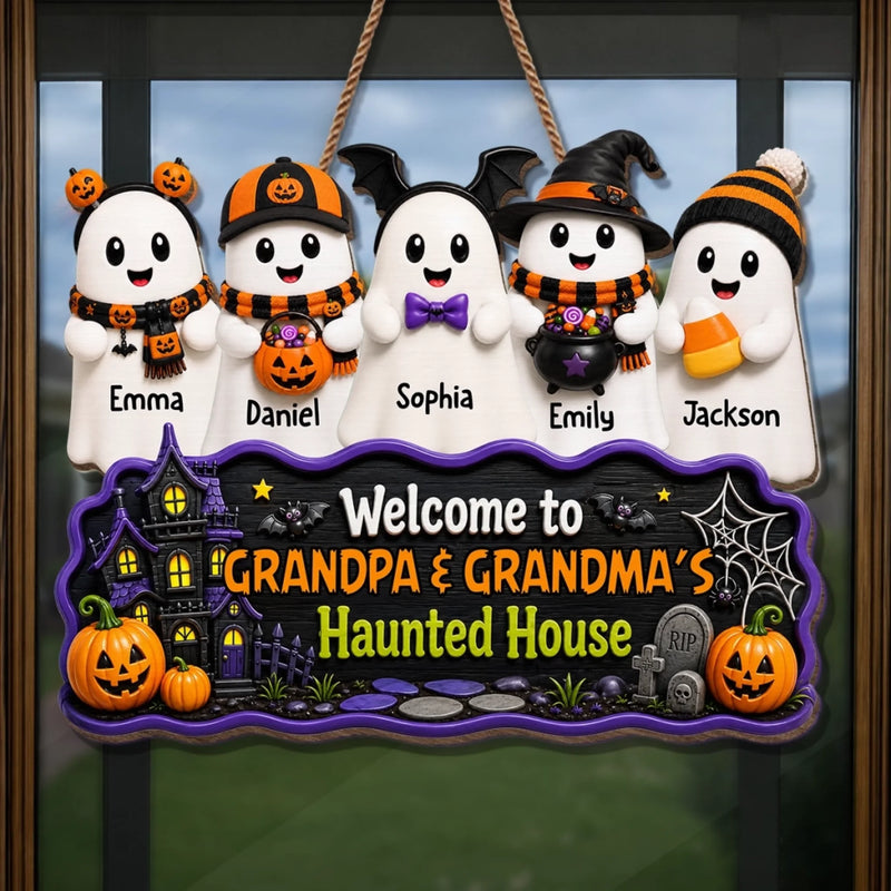 Personalized Wood Sign – Halloween Gift For Grandma, Grandpa – Too Cute To Boo