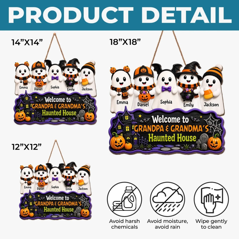 Personalized Wood Sign – Halloween Gift For Grandma, Grandpa – Too Cute To Boo