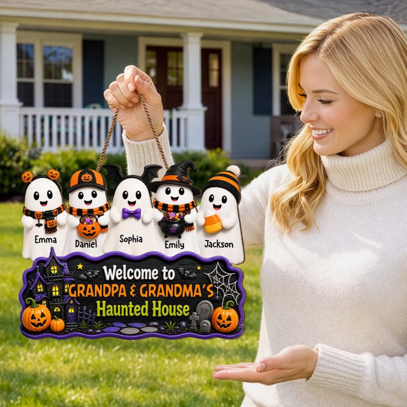 Personalized Wood Sign – Halloween Gift For Grandma, Grandpa – Too Cute To Boo