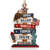 Personalized Wooden Ornament – America 250th Anniversary, Christmas Gift For Family – Standing Tall In Freedom And Love