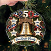 Personalized Acrylic Ornament – America 250th Anniversary, Christmas Gift For Family – Guided By Love And Liberty