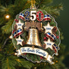 Personalized Acrylic Ornament – America 250th Anniversary, Christmas Gift For Family – Guided By Love And Liberty