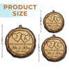 Personalized Wood Ornament – Christmas, Anniversary Gift For Couple – Mr And Mrs Forevermore
