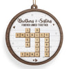 Personalized Wood Ornament – Christmas Gift For Family, Sister, Brother, Sibling – A Sibling Is The Greatest Gift Of Childhood