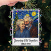 Personalized Photo Acrylic Ornament – Christmas,  Anniversary Gift Couple – Love, Our Best Adventure
