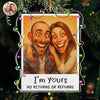 Personalized Photo Acrylic Ornament – Christmas,  Anniversary Gift Couple – Our Christmas Clause