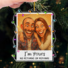 Personalized Photo Acrylic Ornament – Christmas,  Anniversary Gift Couple – Our Christmas Clause