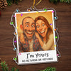 Personalized Photo Acrylic Ornament – Christmas,  Anniversary Gift Couple – Our Christmas Clause