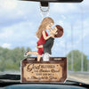 Personalized Photo Car Ornament – Anniversary Gift For Couple – You Make My Heart Skip A Beat