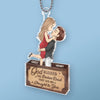 Personalized Photo Car Ornament – Anniversary Gift For Couple – You Make My Heart Skip A Beat