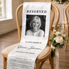 Personalized Photo Wedding Chair Sign – Wedding Memorial Keepsake For Bride & Groom – Honoring Beautiful Memories