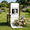 Personalized Photo Wedding Chair Sign – Wedding Memorial Keepsake For Bride & Groom – Honoring Beautiful Memories