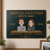 Personalized Home Decor Metal Sign - Anniversary Gift For Couple - Us Against Ordinary