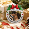 Personalized Photo Acrylic Ornament – Christmas, Wedding Gift For Couple, Newlyweds – Our Merry Beginning