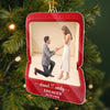 Personalized Photo Acrylic Ornament – Christmas, Wedding Gift For Couple, Newlyweds – A Promise Forever