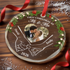 Personalized Photo Glass Ornament – Christmas, Anniversary Gift For Couple, Newlyweds – Our Sweet Beginning