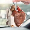 Personalized Acrylic Car Ornament – Sympathy Gift For Family, Mom, Grandma - Remembered This Day And Always