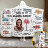 Personalized Snuggle Blanket, Hoodie Blanket - Gifts For Book Lovers, Bookworms, Readers - Readers Gonna Read