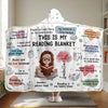 Personalized Snuggle Blanket, Hoodie Blanket - Gifts For Book Lovers, Bookworms, Readers - Readers Gonna Read