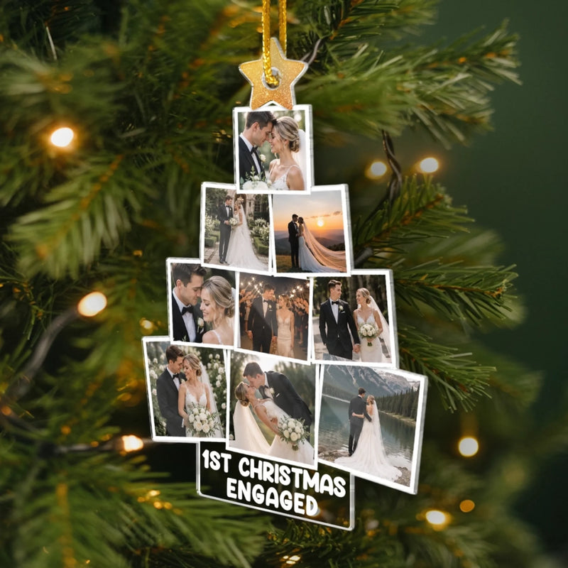 Personalized Photo Acrylic Ornament – Christmas, Wedding Gift For Couple, Newlyweds – Our Next Chapter