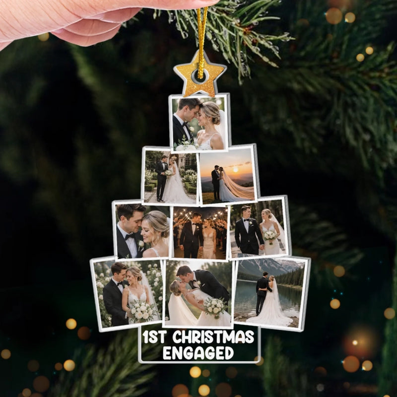 Personalized Photo Acrylic Ornament – Christmas, Wedding Gift For Couple, Newlyweds – Our Next Chapter