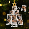 Personalized Photo Acrylic Ornament – Christmas, Wedding Gift For Couple – Love Wrapped in Christmas