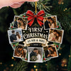 Personalized Photo Acrylic Ornament – Christmas, Wedding Gift For Couple, Newlyweds – The First of Forever