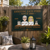 Personalized Home Decor Metal Sign - Anniversary Gift For Couple, Pet Lovers - Still My Plot Twist