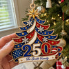Personalized Wooden Ornament – America 250th Anniversary, Christmas Gift For Family – The Specials Year