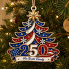 Personalized Wooden Ornament – America 250th Anniversary, Christmas Gift For Family – The Specials Year