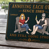 Personalized Home Decor Metal Sign - Anniversary Gift For Couple - Love You Anyway