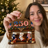 Personalized Wooden Ornament – America 250th Anniversary, Christmas Gift For Family – Together We Celebrate