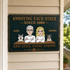 Personalized Home Decor Metal Sign - Anniversary Gift For Couple, Pet Lovers - Still My Plot Twist