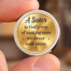 Personalized Pocket Hug - Birthday Gift For Sister, Bestie, Best Friend - Sisters Make Life Sweeter