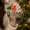 Personalized Glass Ornament – Christmas, Anniversary Gift For Couple, Newlyweds – The Year Our Forever Began