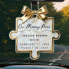Personalized Acrylic Car Ornament - Sympathy Gift For Family, Mom, Dad - Forever Along My Journey