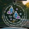 Personalized Acrylic Car Ornament - Sympathy Gift For Family, Mom, Dad - My Heart Still Looks For You