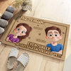 Personalized Home Decor Decorative Mat - Anniversary Gift For Couple - Together We Are Home