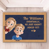 Personalized Home Decor Decorative Mat - Anniversary Gift For Couple - Our Love Writes Its Own Story