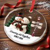 Personalized Glass Ornament – Christmas, Anniversary Gift For Couple – Grow Old With Me