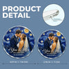 Personalized Photo Glass Ornament – Christmas, Anniversary Gift For Couple – Side By Side, Always