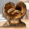 Personalized 2-Layered Wooden Plaque - Anniversary, Wedding Gift For Couple - Love Never Retires