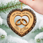 Personalized Acrylic Ornament – Christmas, Anniversary Gift For Couple – Our Forever Begins Here