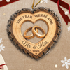 Personalized Acrylic Ornament – Christmas, Anniversary Gift For Couple – Our Forever Begins Here