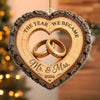 Personalized Acrylic Ornament – Christmas, Anniversary Gift For Couple – Our Forever Begins Here