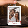 Personalized Photo Acrylic Car Ornament – Anniversary Gift For Couple - Drive Safe, See You Soon